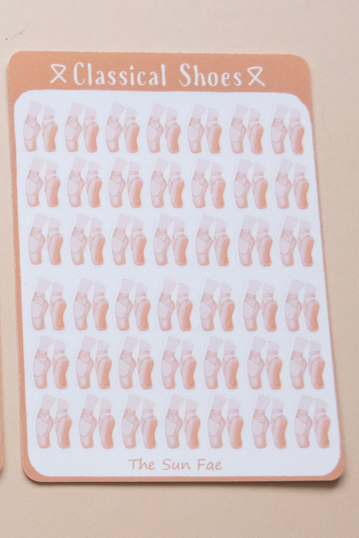 Classical Shoes┃Sticker Sheet┃Ballet Pointe Shoe