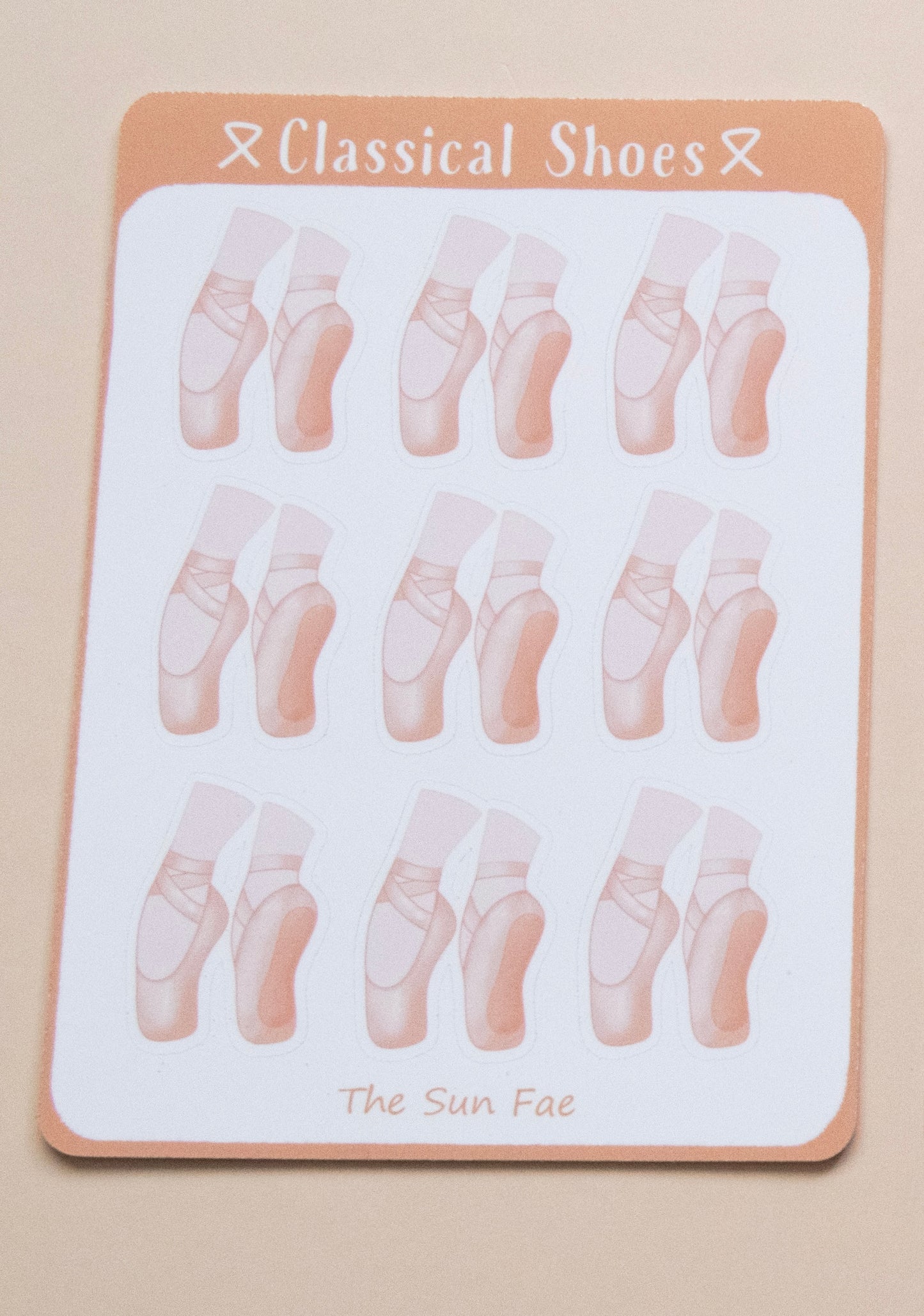 Classical Shoes┃Sticker Sheet┃Ballet Pointe Shoe