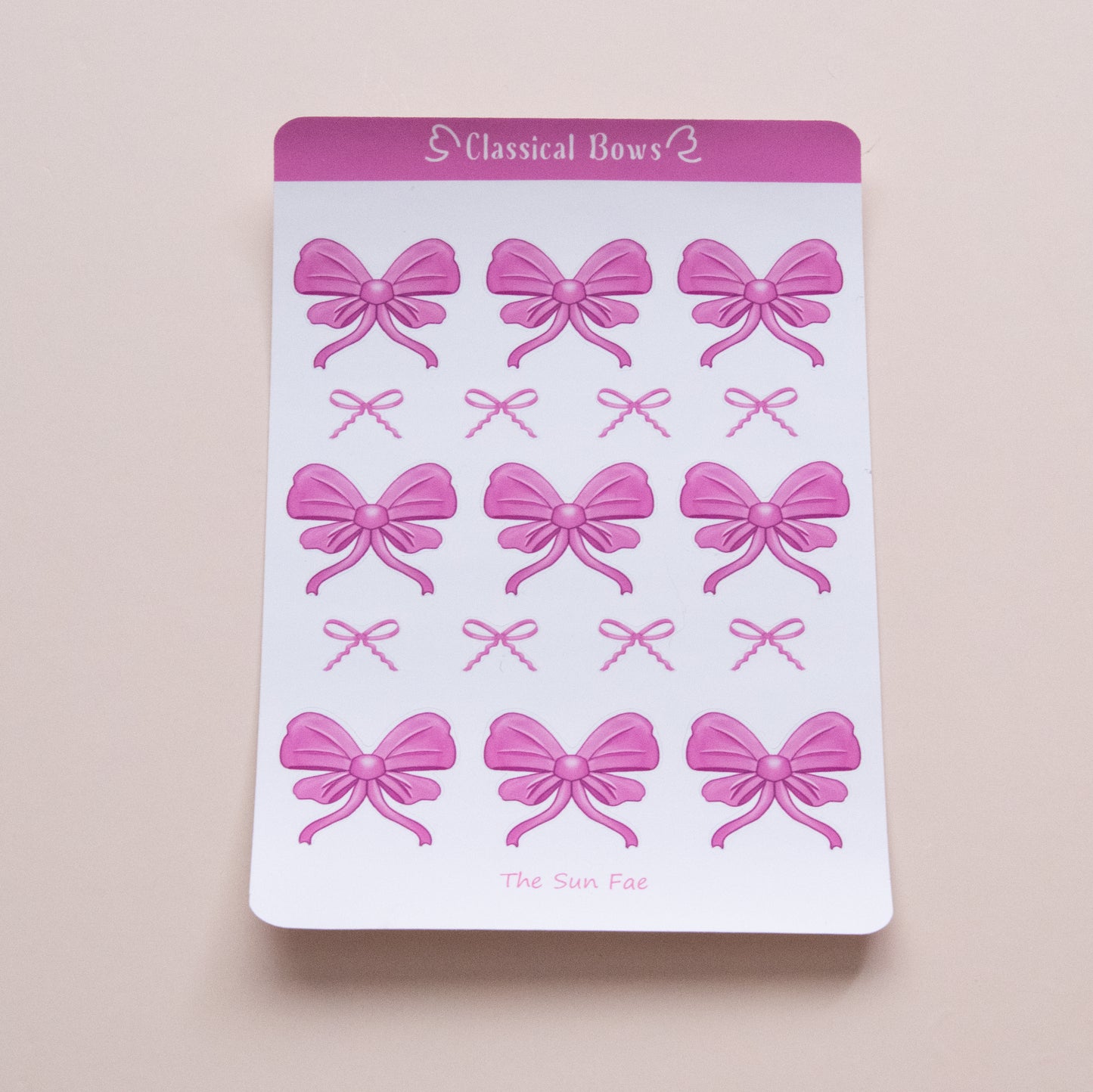 Classical Bows┃ Sticker Sheet┃ 🎀