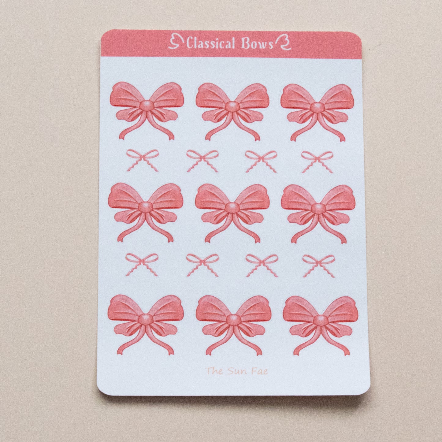 Classical Bows┃ Sticker Sheet┃ 🎀