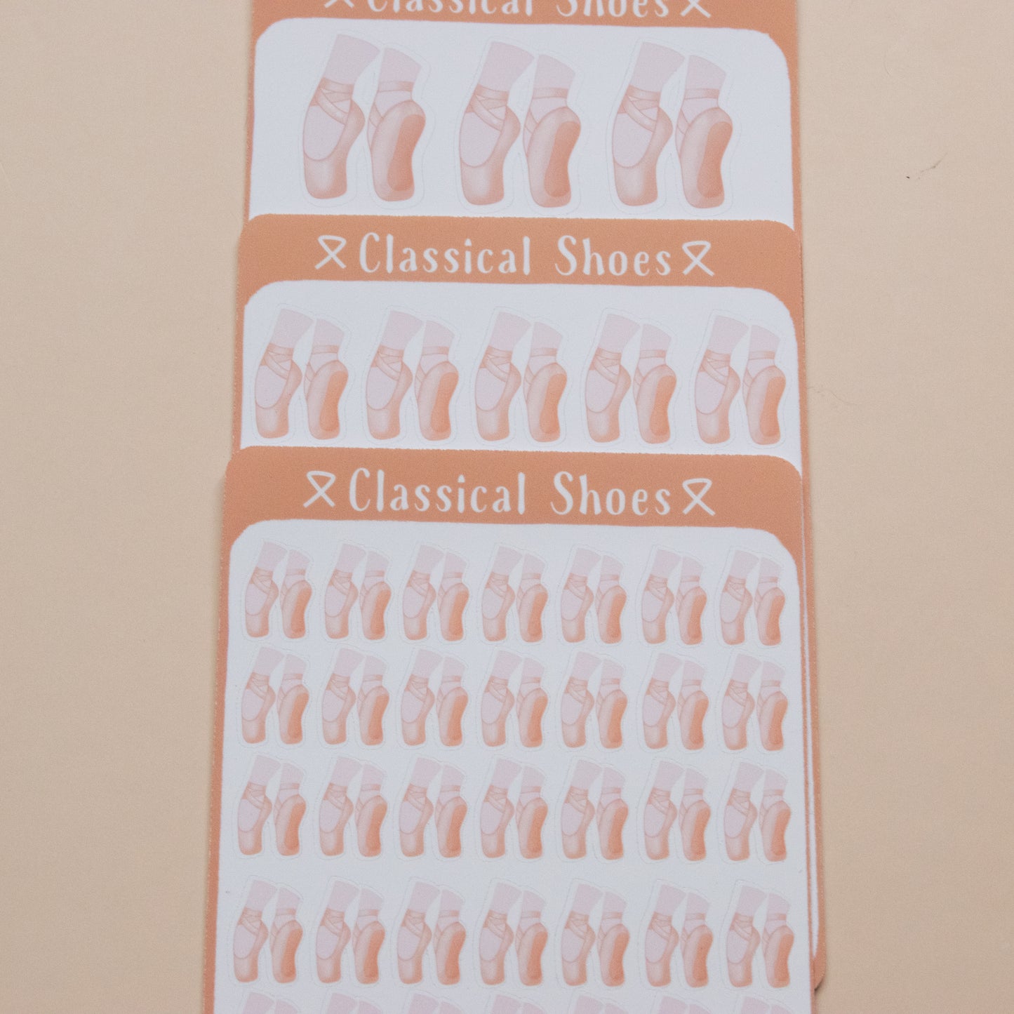 Classical Shoes┃Sticker Sheet┃Ballet Pointe Shoe
