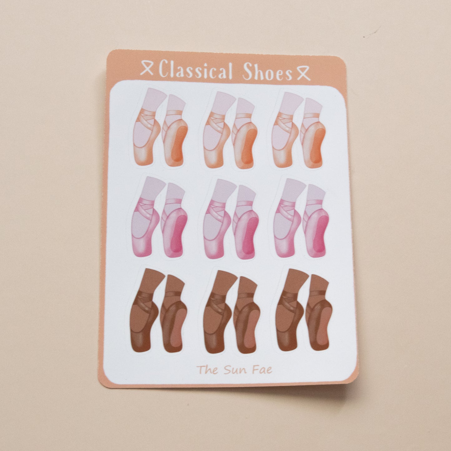 Classical Shoes┃Sticker Sheet┃Ballet Pointe Shoe