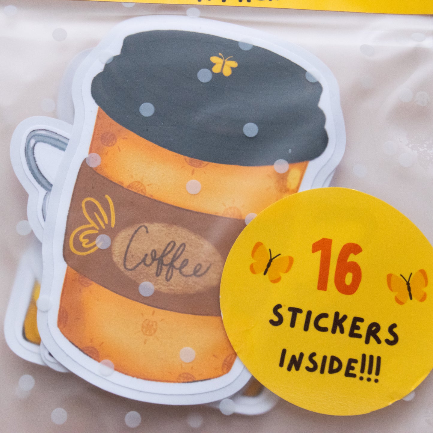 Butterfly Cafe | Sticker Pack | Die Cut Stickers | Easy Peel