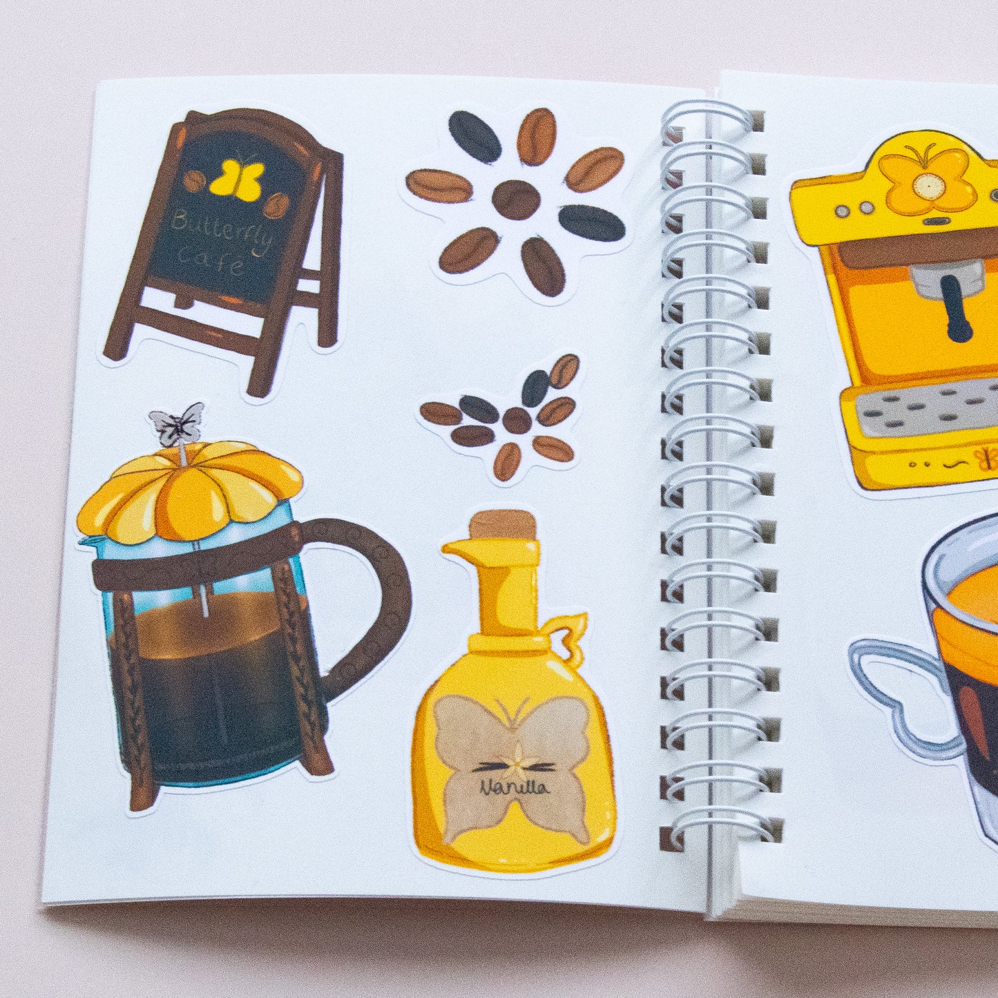 Butterfly Cafe | Sticker Pack | Die Cut Stickers | Easy Peel