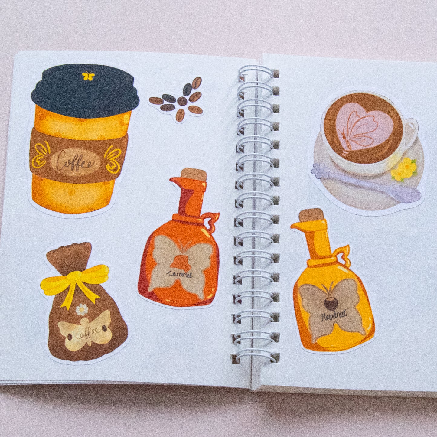 Butterfly Cafe | Sticker Pack | Die Cut Stickers | Easy Peel