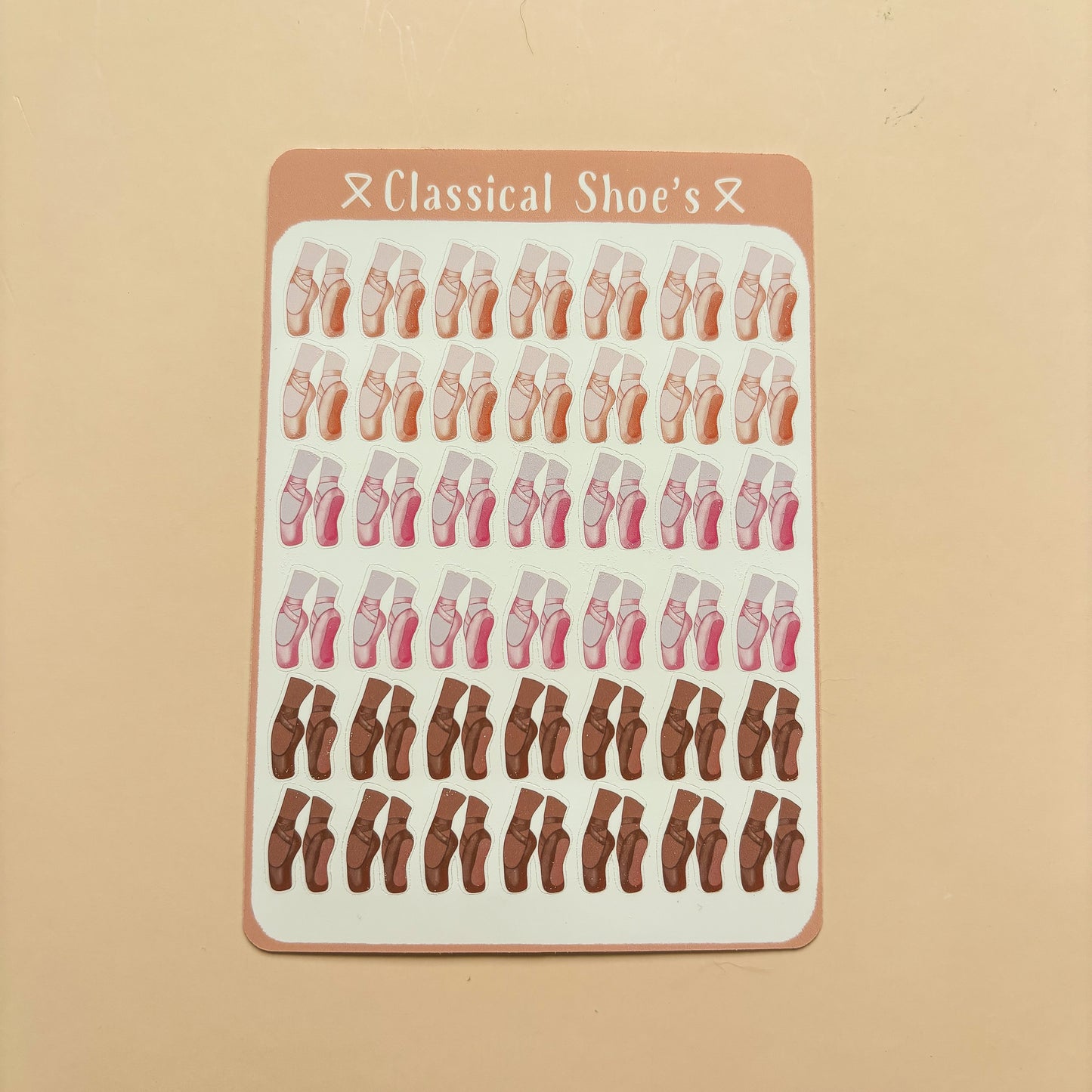 Classical Shoes┃Sticker Sheet┃Ballet Pointe Shoe