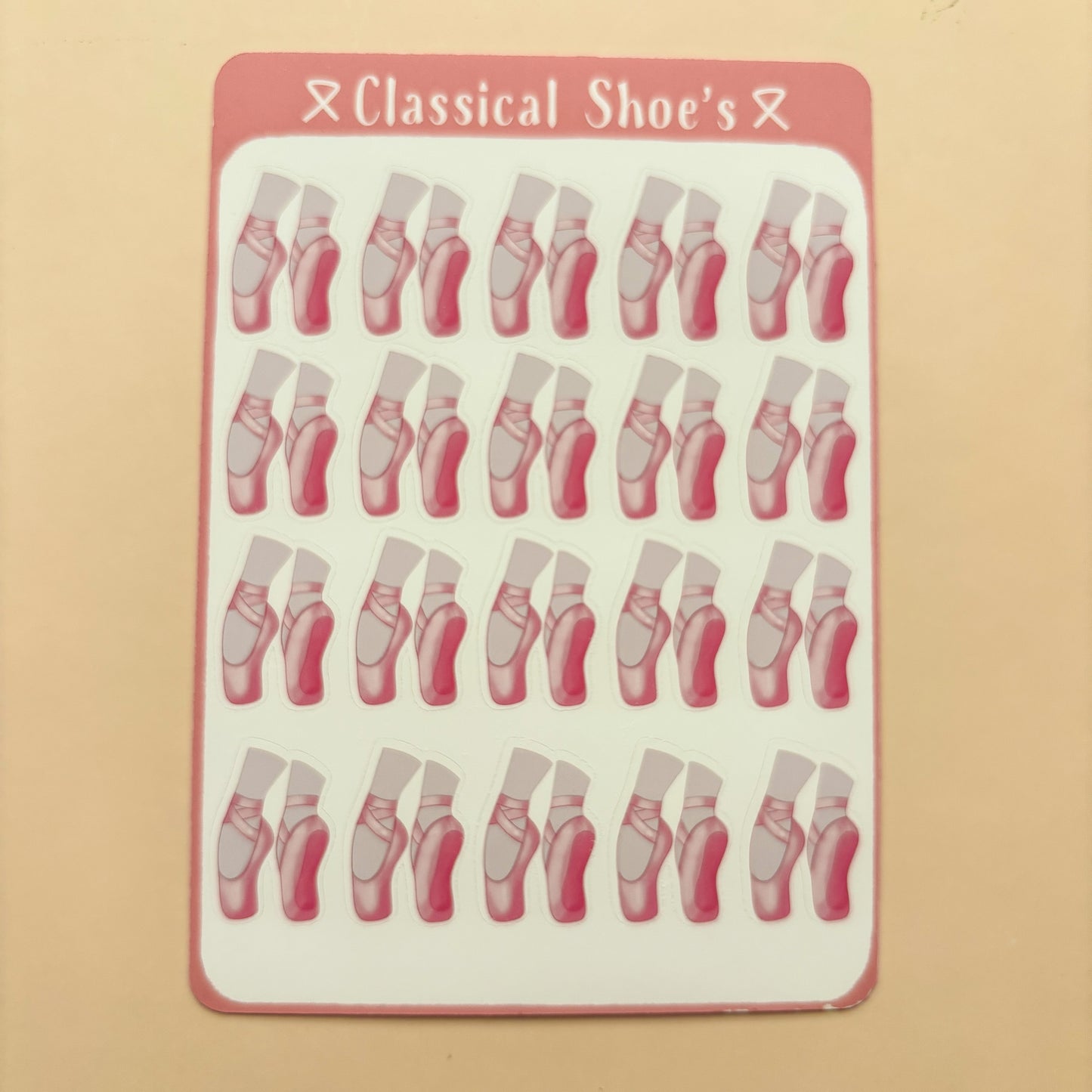 Classical Shoes┃Sticker Sheet┃Ballet Pointe Shoe