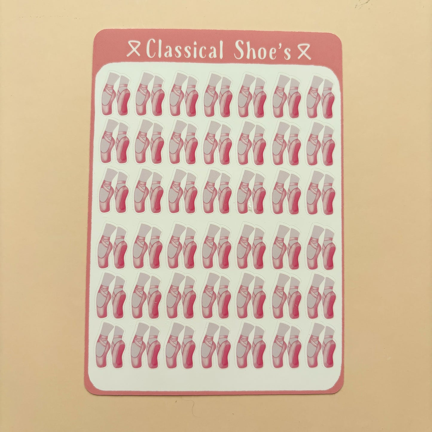 Classical Shoes┃Sticker Sheet┃Ballet Pointe Shoe