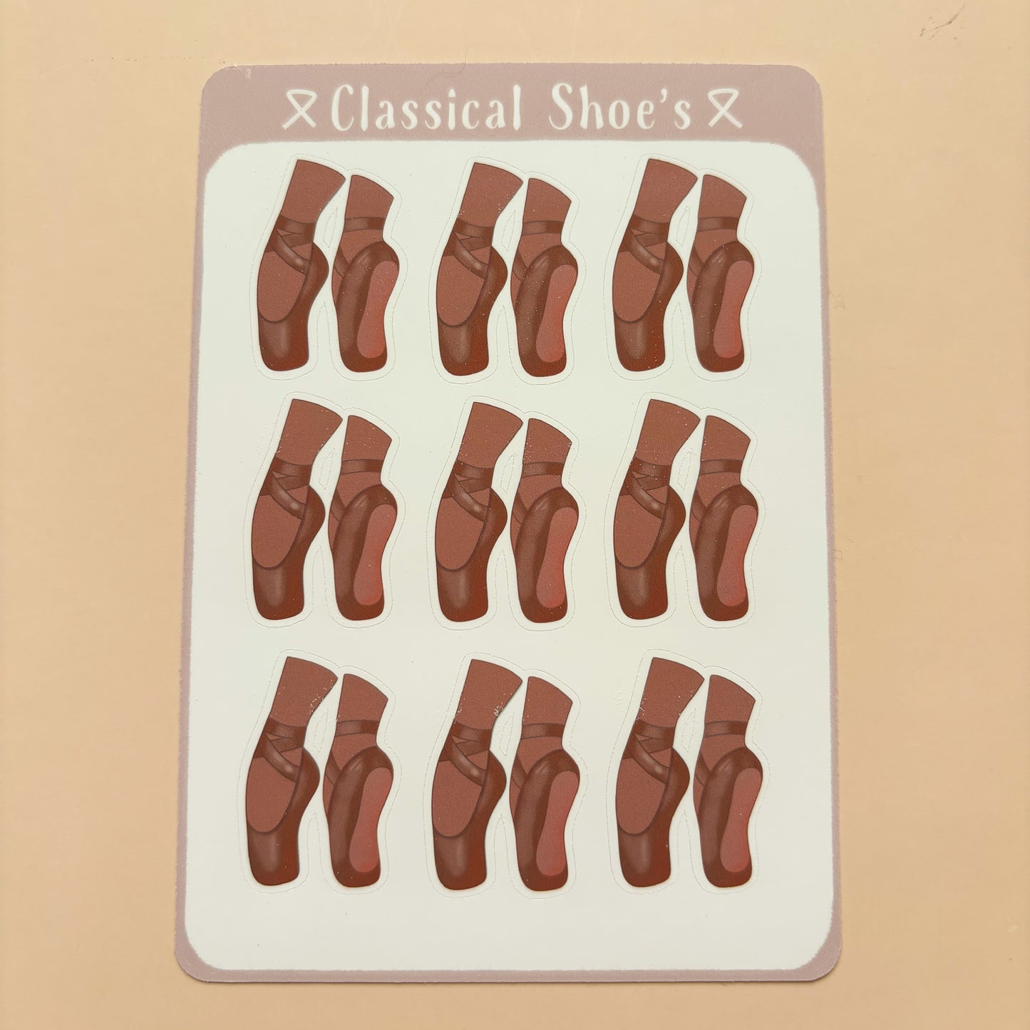 Classical Shoes┃Sticker Sheet┃Ballet Pointe Shoe