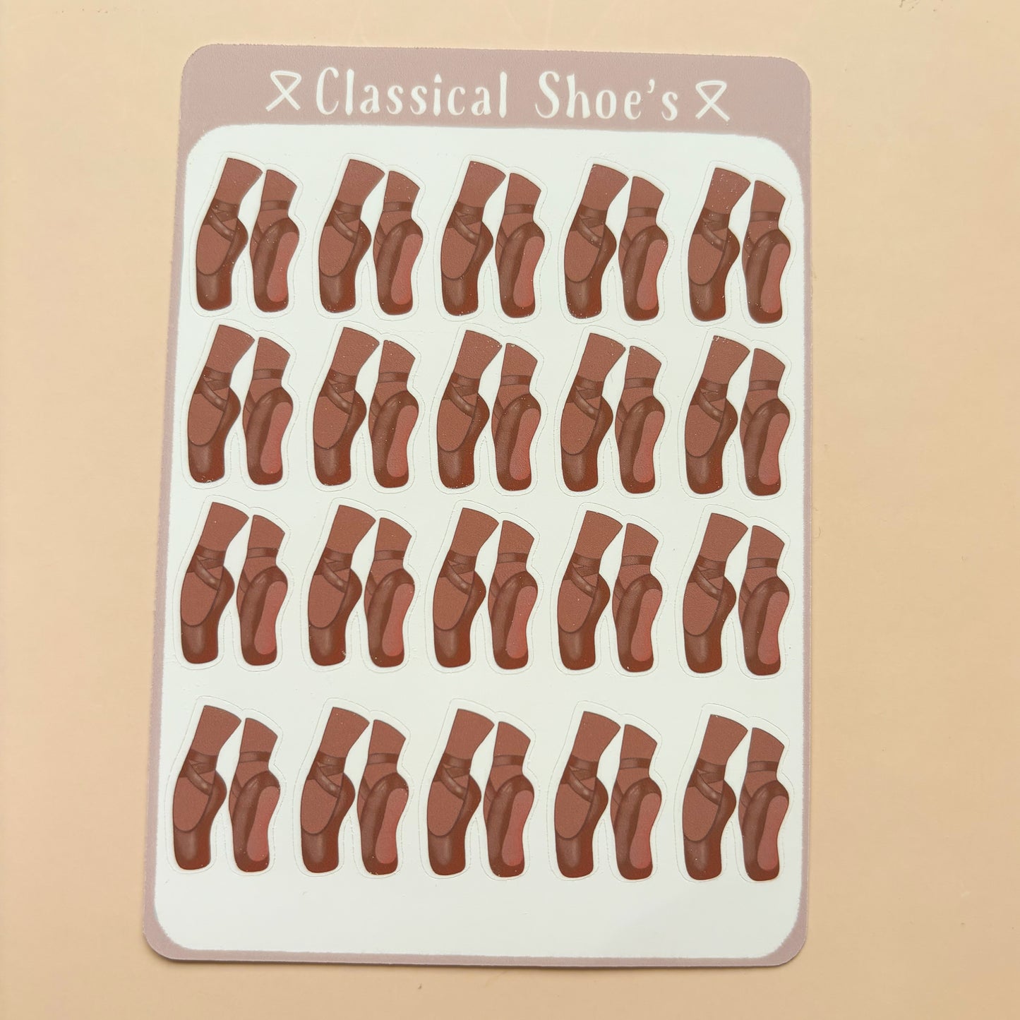 Classical Shoes┃Sticker Sheet┃Ballet Pointe Shoe