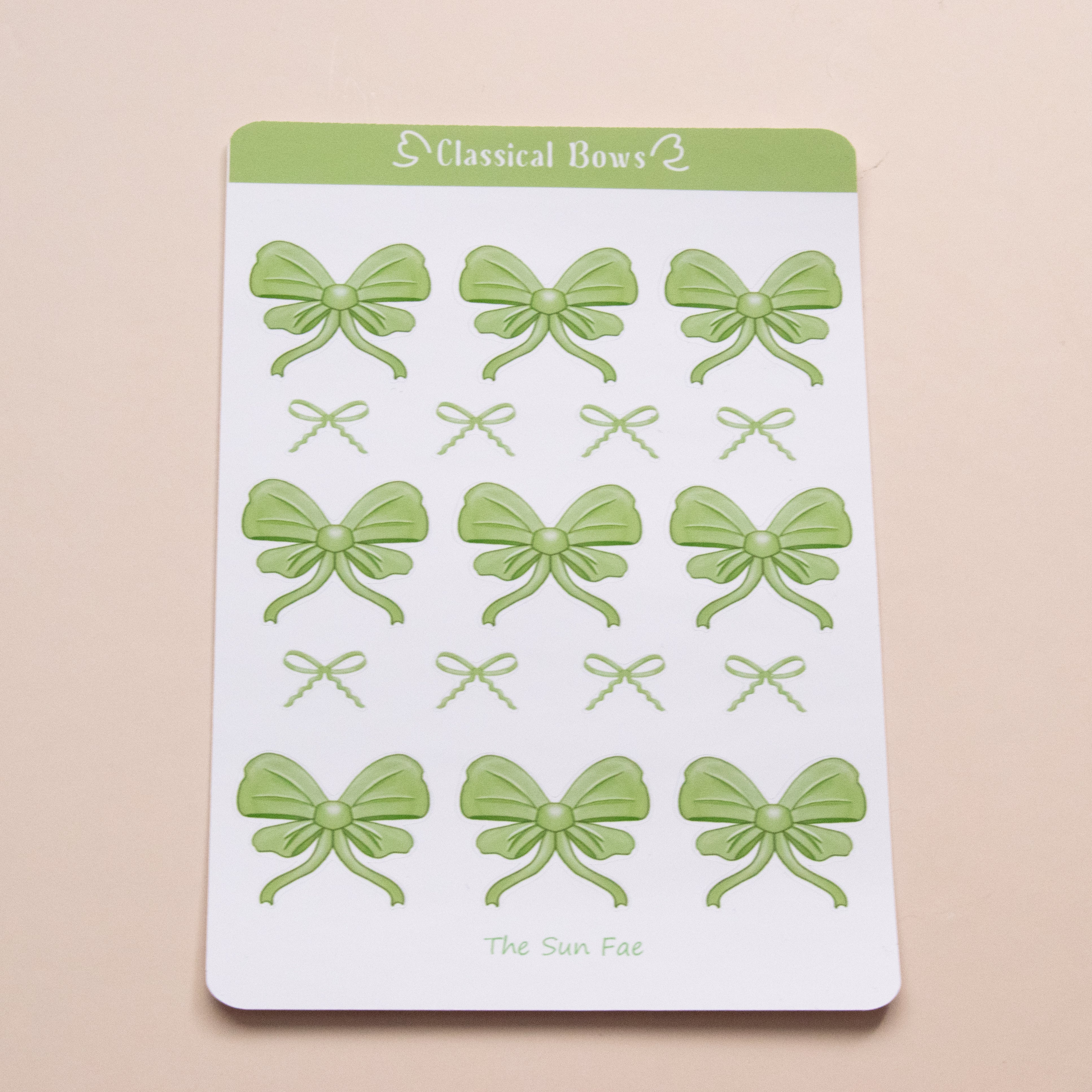 Classical Bows┃ Sticker Sheet┃ 🎀