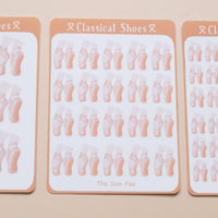 Classical Shoes┃Sticker Sheet┃Ballet Pointe Shoe
