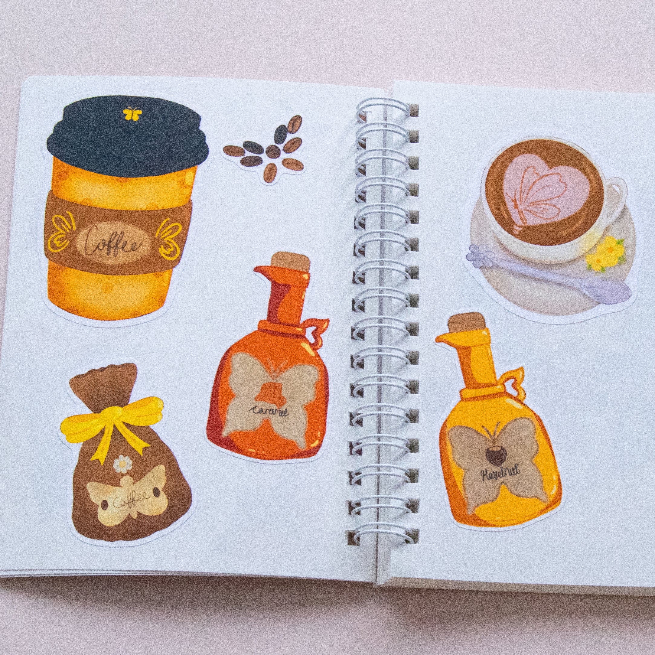 Butterfly Cafe | Sticker Pack | Die Cut Stickers | Easy Peel