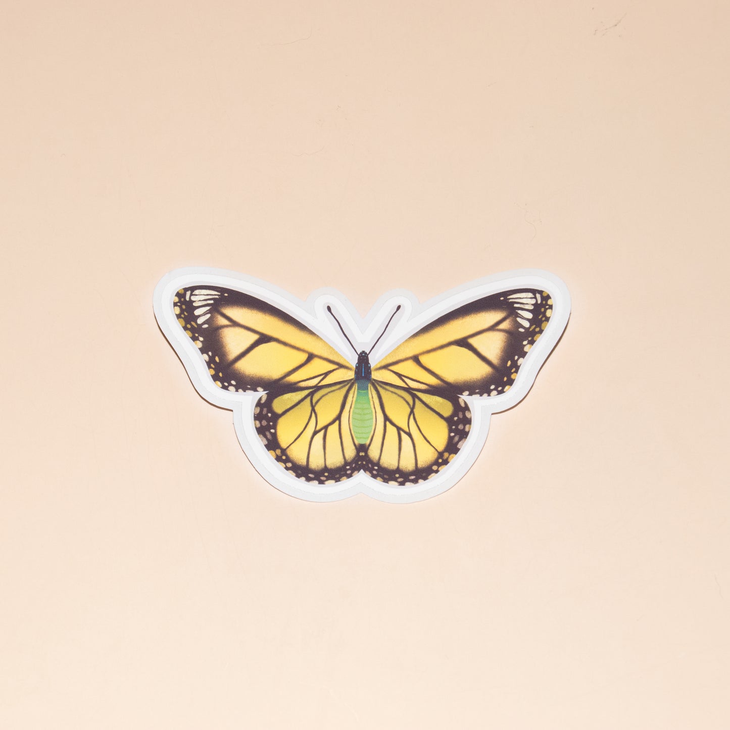 Sunny yellow butterfly | Die Cut Sticker | Easy Peel