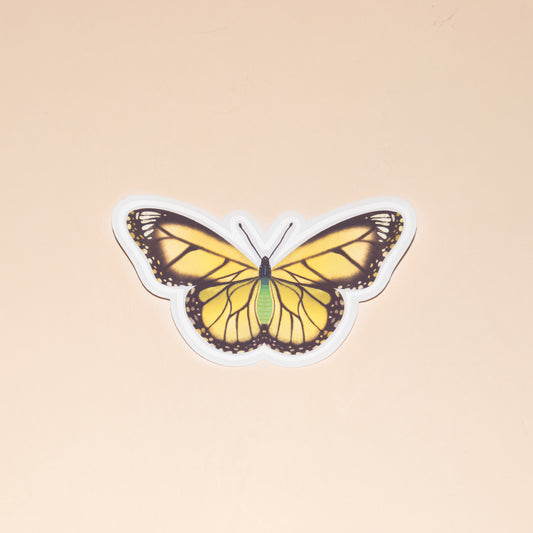Sunny yellow butterfly | Die Cut Sticker | Easy Peel