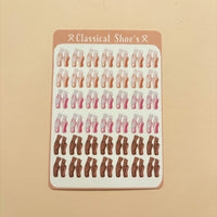 Classical Shoes┃Sticker Sheet┃Ballet Pointe Shoe