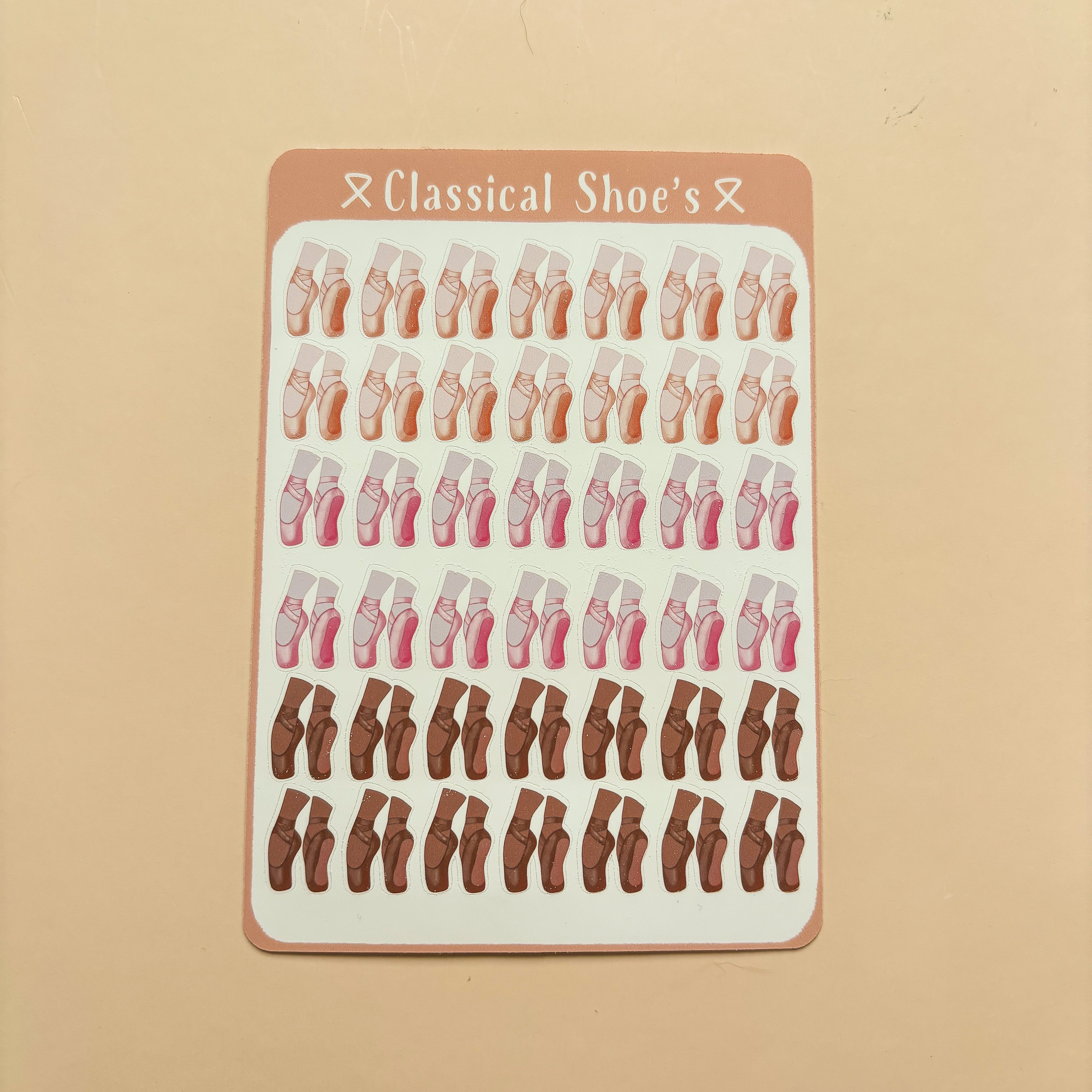 Classical Shoes┃Sticker Sheet┃Ballet Pointe Shoe