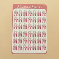 Classical Shoes┃Sticker Sheet┃Ballet Pointe Shoe