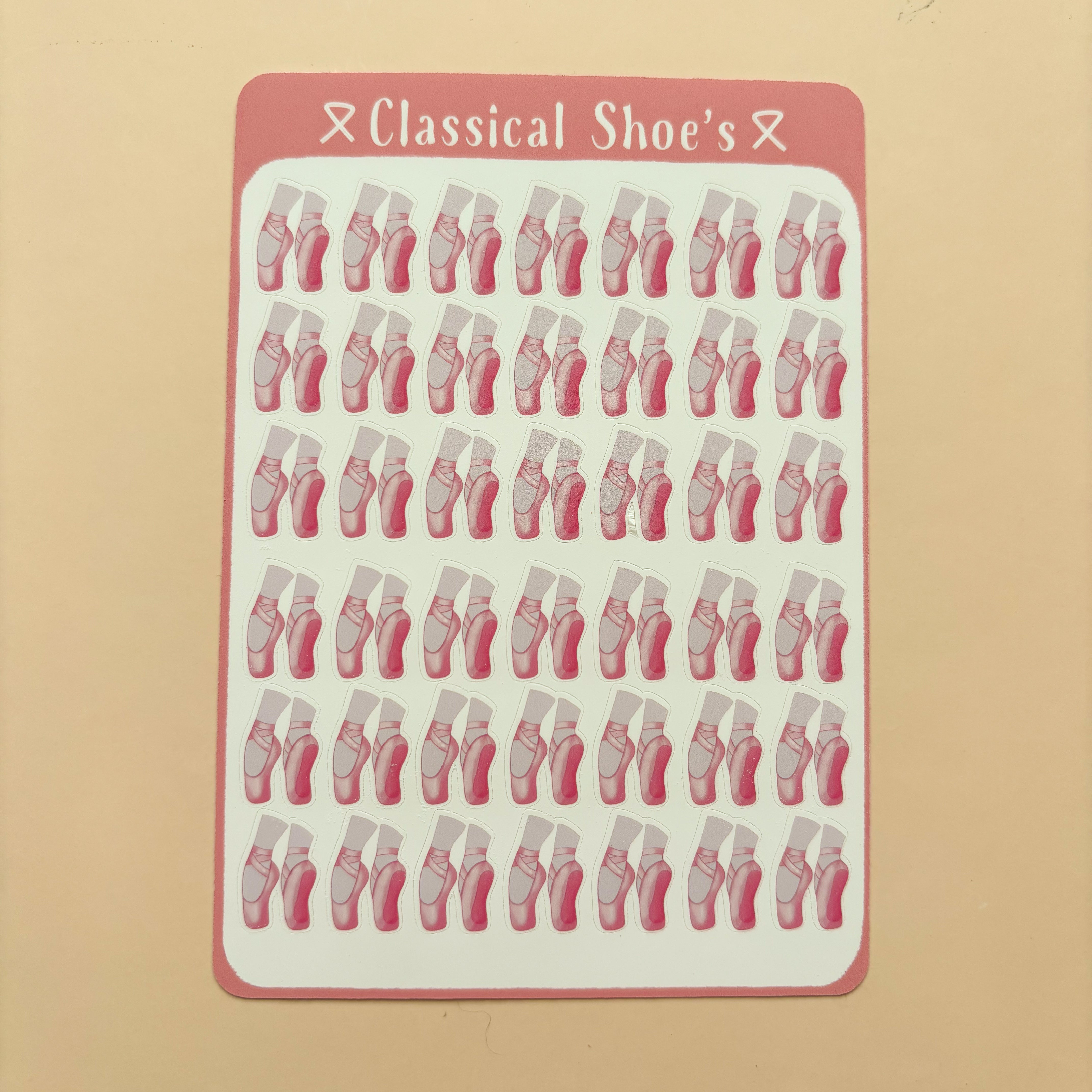 Classical Shoes┃Sticker Sheet┃Ballet Pointe Shoe