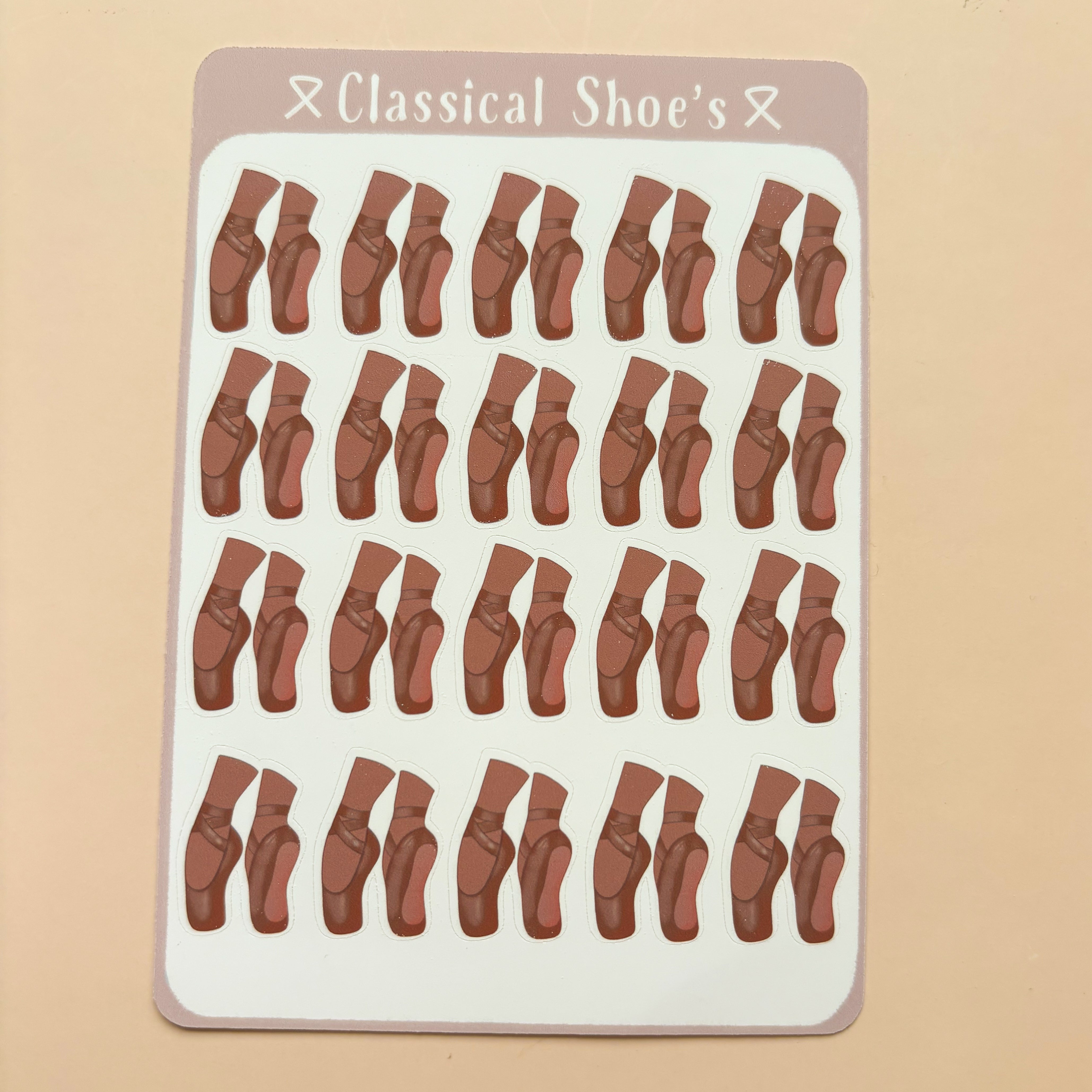 Classical Shoes┃Sticker Sheet┃Ballet Pointe Shoe