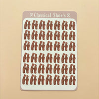 Classical Shoes┃Sticker Sheet┃Ballet Pointe Shoe