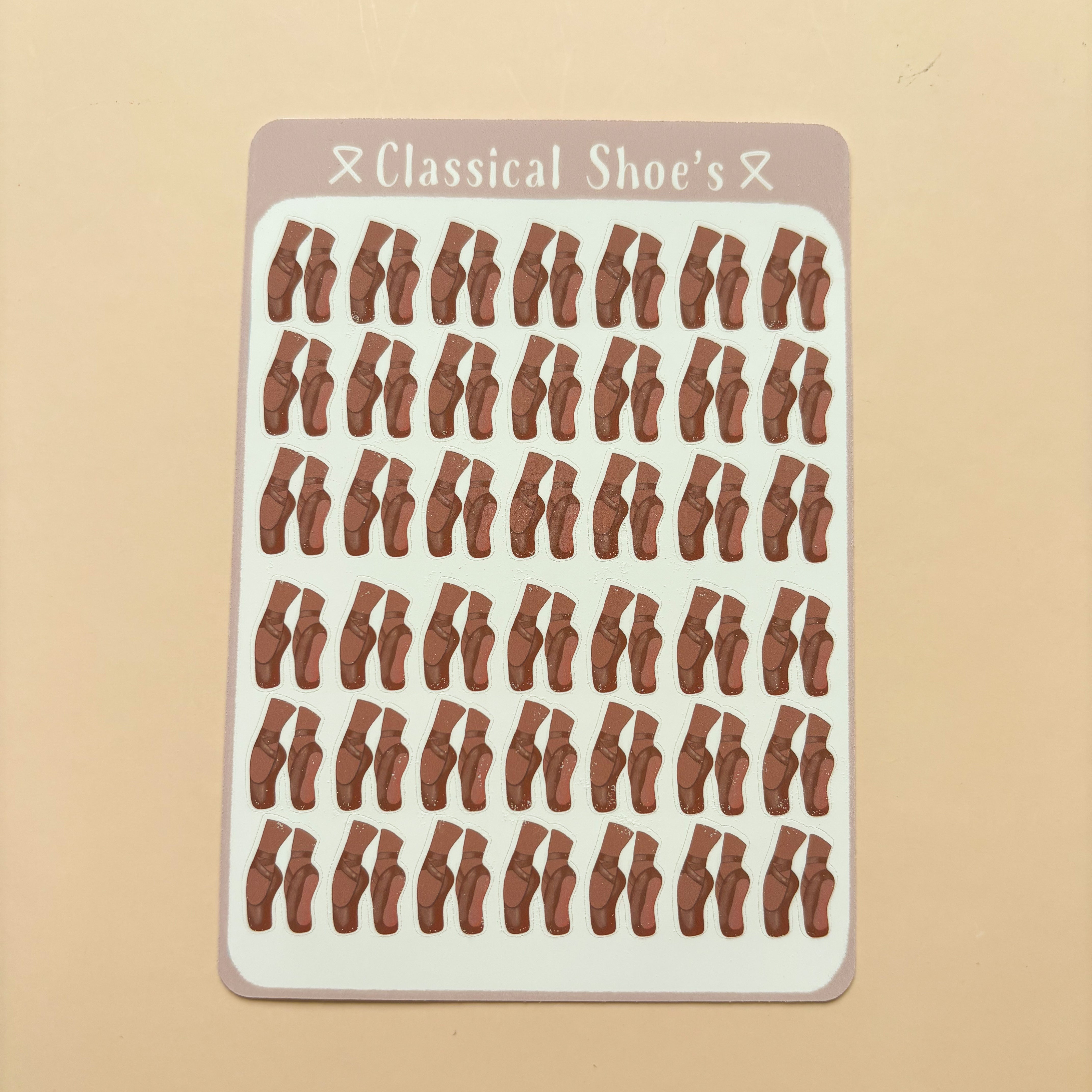 Classical Shoes┃Sticker Sheet┃Ballet Pointe Shoe